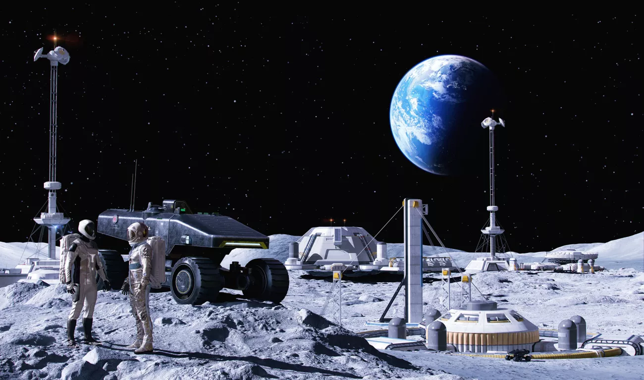 moon base_human robotics exploration